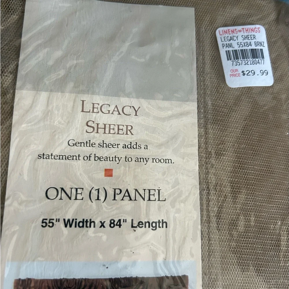 Legacy taupe sheer